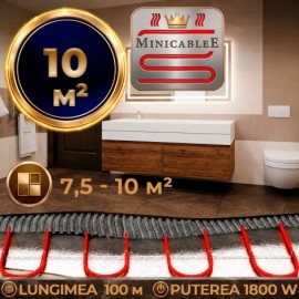 Под плитку или в стяжку «MinicableE» 100 м¹ - 1800 W - «от 7,50 м² до 10 м²» Под плитку или в стяжку «MinicableE» 100 м¹ - 1800 W - «от 7,50 м² до 10 м²»