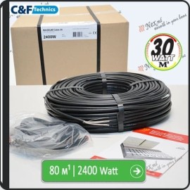 80м¹ǀ2400W C&F Black Cable