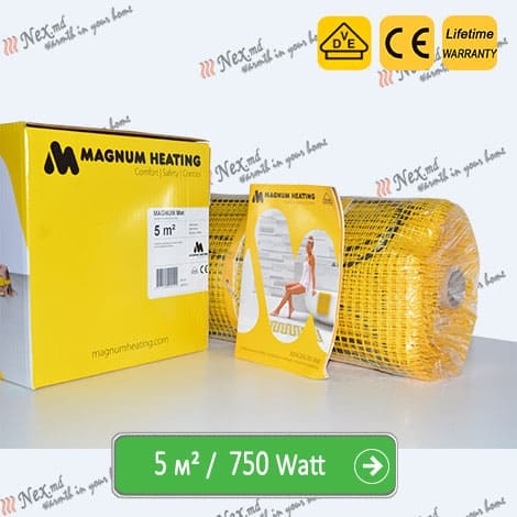 Готовый комплект «Magnum Mat 5 м²; 750 W»