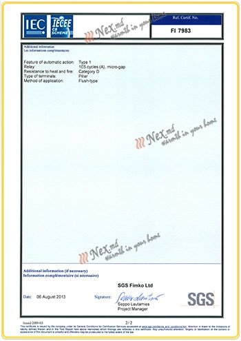 Certificat «CB» - K12; Intelligent