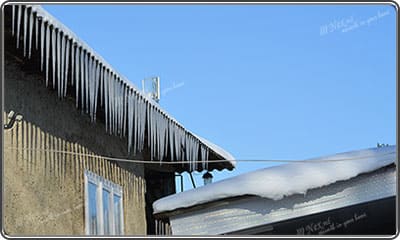 Фото - крыша замерзла