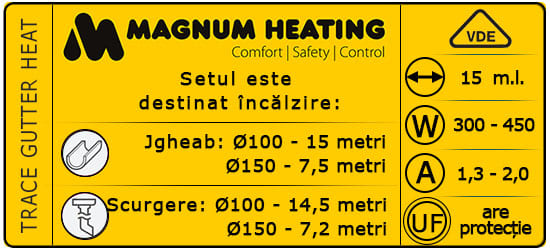 Cablu de încălzire autoreglabil MAGNUM TRACE GH-20-15