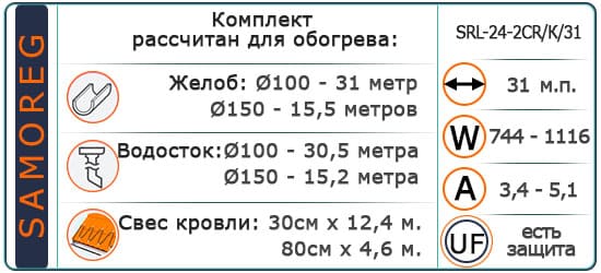 Кабель Саморег. с УФзащ. Экранированый SRL-24-2CR/К/31