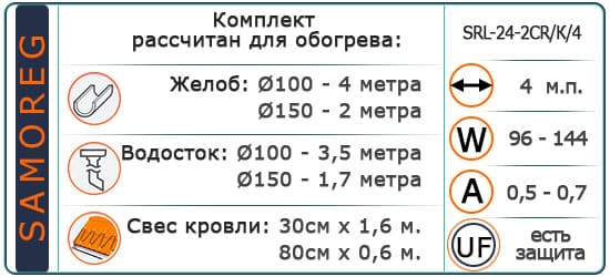 Кабель Саморег. с УФзащ. Экранированый SRL-24-2CR/К/4