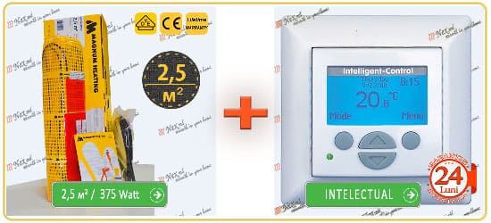 Magnum Mat 2,5 м2, 375 W + Termoregulator Magnum Intelligent