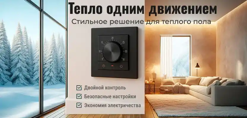 Новый терморегулятор для электрического теплого пола, модель 2026 года - уже в наличии