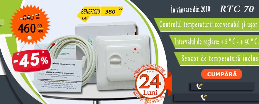 Termostate mecanice pentru podea calda