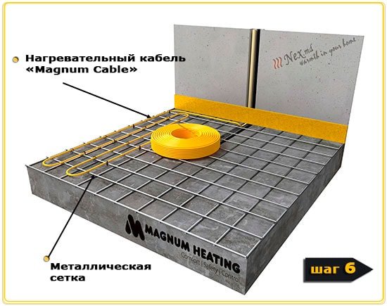 MAGNUM Cable Installation on a metal mesh 6