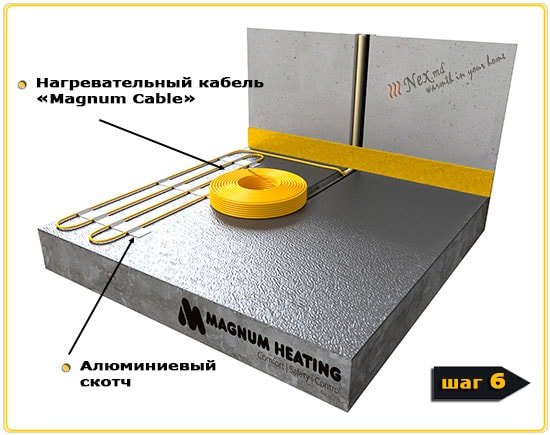 MAGNUM Cable Installation for thermal insulation 6