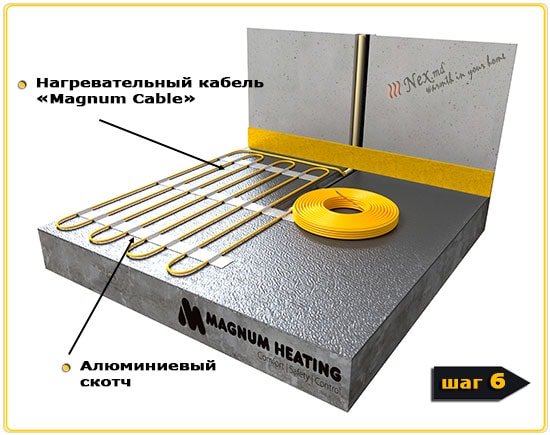 MAGNUM Cable Installation for thermal insulation 7