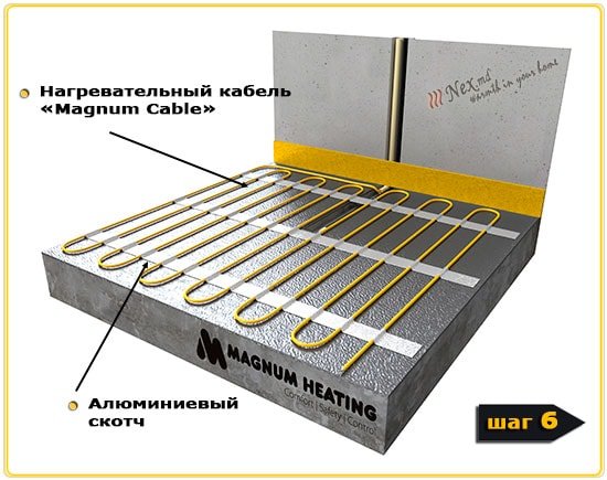 MAGNUM Cable Installation for thermal insulation 8